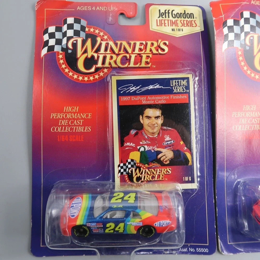 2 Jeff‎ Gordon #24 DuPont Chevrolet Nascar Car 1:64 Lifetime Series w/ Card